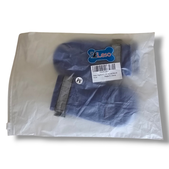 NEW 💙 PETLESO Blue Neoprene Weatherproof Dog Paw Protection Boots - Picture 11 of 16